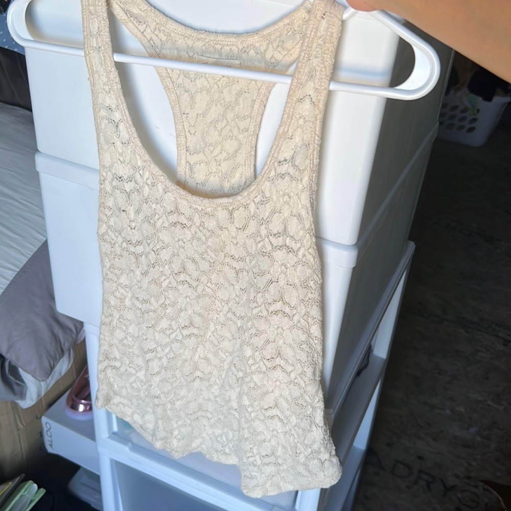 Cream tank top from Urban Outfitters
